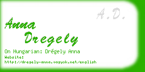 anna dregely business card